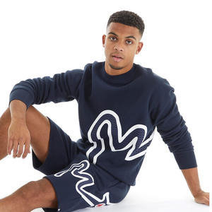 Conjunto de Sudadera con Capucha y Pantalones Cortos de Dos Piezas Personalizado, Transpirable, de Secado Rápido, Ligero, con Bordado y Cierre de Cremallera para Hombre - Product Image 2