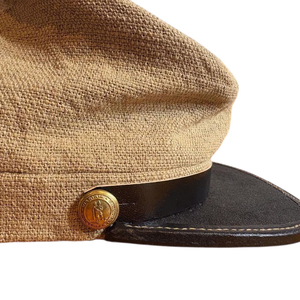 French Academy <b>Wool</b> Civil W <b>Hat</b> Kepi for <b>Men</b> Snap Buttons Chin Strap Manufacturers Civil W Period Confederate Enlisted Man Kepi - Product Image 6
