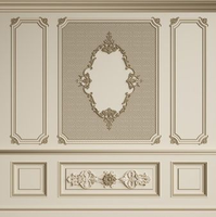 Moulures décoratives modernes et élégantes en bois massif pour les murs de villas, hôtels, hôpitaux - Écologiques, personnalisables, corniches d'angle courbées et cintrées