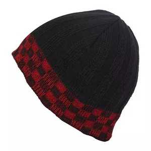 Black Beanie Your Own Jacquard Logo 100% Acrylic Beanie Hat <b>Cap</b> High Quality Cuffed Ribbed <b>winter</b> Warm Waffle beanie hat <b>caps</b> - Product Image 6