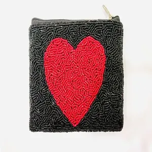Embragues de moda vintage con estilo para mujer hechos a mano, nuevas opciones disponibles, monedero con diseño de cuentas de semillas - Product Image 4