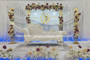 ชุดโซฟาต้อนรับเจ้าสาวเจ้าบ่าวสำหรับงานแต่งงานหรูหรา - Product Image 4