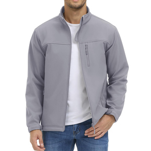 High Quality Breathable <b>Men's</b> Softshell <b>Jacket</b> for Winter for Outdoor Sports with Front Logo High Street Style - Product Image 1