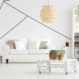 Wholesale <b>Bamboo</b> Pendant Light Handmade Wooden Pendant <b>Lamp</b> Hanging Handcrafted <b>Bamboo</b> Wicker Pendant Light - Product Image 6