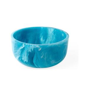 Bol en résine fait main avec finition brillante, design artistique moderne, parfait pour les salades de fruits, les collations ou la décoration de table. - Product Image 3