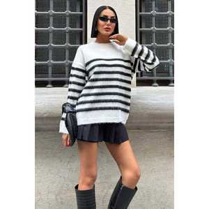 Suéter de Punto Casual con Rayas en Contraste 1371 - Product Image 4