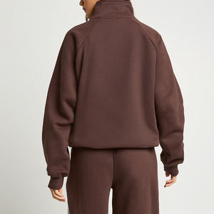 Diseño de Alta Calidad para Compradores al por Mayor, Servicio OEM, Chándal para Mujer a Precio Económico / Top con Cierre de Cremallera y Detalle de Ribete - Product Image 5