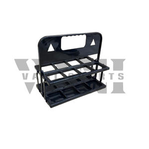 Best Quality 8-Pack Foldable Plastic <b>Black</b> Sports <b>Water</b> <b>Bottle</b> Holder with Custom Logo Portable for Sports & Entertainment Use - Product Image 3