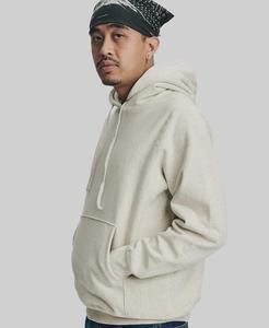 Sweat à capuche à tissage inversé pour hommes, point contrasté personnalisé, conception réversible en molleton de coton - Product Image 6