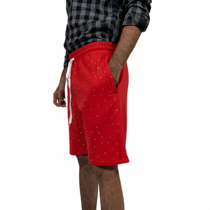 New Arrival Private Label <b>Men</b> <b>Fleece</b> <b>Shorts</b> Oem Service Wholesale Custom Design <b>Men</b> Clothing Rhinestone <b>Fleece</b> <b>Men</b> <b>Shorts</b> - Product Image 2