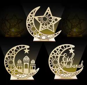 Des ornements de qualité fiable et ironiques pour le Ramadan Kareem peuvent être associés à des lumières, des lanternes ou des bougies pour un décor lumineux du Ramadan. - Product Image 2