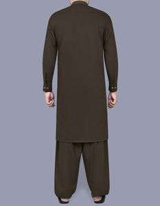 100% High Quality Customized <b>Men</b> Cotton <b>Shalwar</b> <b>Kameez</b> Sets Indian Pakistani Collar Style OEM Customizable - Product Image 3