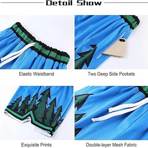 Pantalones cortos informales con cordón en la cintura de algodón y lino para hombre - Product Image 6