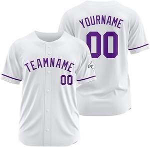 Uniformes de baseball personnalisables à la mode de meilleur design Vêtements de sport unis et respirants de marque privée de différentes couleurs pour votre propre marque - Product Image 5