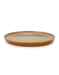 Plato de Cena de Cerámica Color Beige Arena, Acabado Mate Minimalista, Diseño de Borde Delgado, Duradero, Esencial para la Cena Moderna - Product Image 3