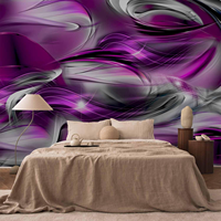 Papier peint abstrait à rayures dorées à utiliser pour la décoration des murs de la chambre à coucher, du bureau, du salon et de la maison.