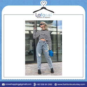 Jeans de couleur unie pour femmes de style nouveau Options confortables et élégantes à des prix abordables - Product Image 2