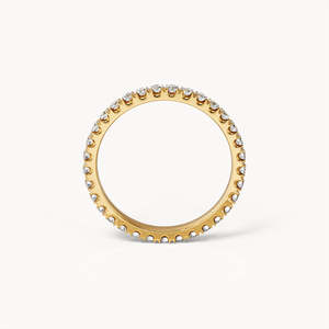 Anillo de Oro Amarillo de 18 Quilates con Piedras Preciosas Vintage, Talla 47, Chapado en Rodio, Joyería Fina - Product Image 4