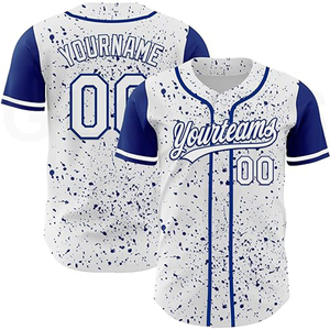 Equipo de práctica guantes esenciales ciudad béisbol Jersey venta al por mayor blanco sublimado transpirable tela flexible camisetas de béisbol - Product Image 6