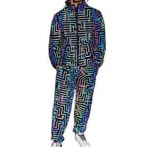 ชุดวอร์มแบบรัดรูปสำหรับผู้ชาย,ชุดวอร์มสำหรับผู้ชายสั่งตัดวิ่งเข้ารูปแบบสั่งตัดล่าสุด - Product Image 5