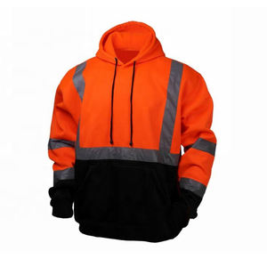 Veste de sécurité réfléchissante d'hiver en gros avec haute visibilité double couche intérieure polaire imperméable logo personnalisable vêtements - Product Image 3