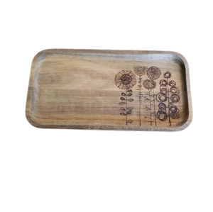 Vegetables Fruits & Cheese Natural Acacia Wooden Platter Handmade Mango Wood Serving Platter for <b>Kitchen</b> - Product Image 1