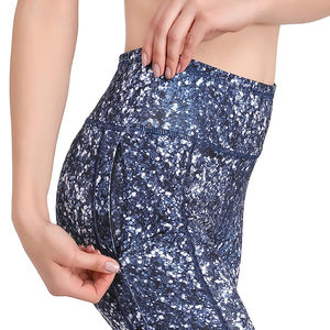 Leggings de Yoga Personalizados para Mujer, Diseño Sin Costuras, Cintura Alta, Ecológicos, de Spandex/Poliéster, Hasta la Pantorrilla, Sólidos, Cómodos, Sublimados - Product Image 6