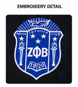 Sudadera con Capucha Premium con el Escudo de la Hermandad Zeta Phi Beta, Ropa de la Hermandad Griega, Sudadera Unisex de Poliéster para Invierno - Product Image 3