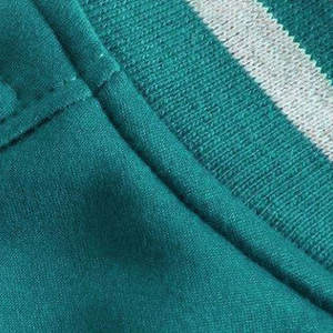 Solid Color Letterman Winter Jacket for Men Stand Collar and Front Logo Player Styles <b>Covered</b> <b>Button</b> Design - Product Image 5