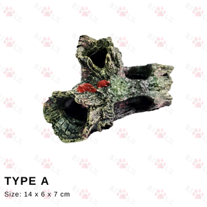 Driftwood Shrimp Cave-Decoración de acuario de resina para peces, camarones y reptiles - Product Image 2