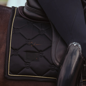 Almohadilla de sillín inglés de lujo, tela acolchada duradera, acolchado suave y transpirable para cómodas almohadillas de sillín para montar a caballo, OEM - Product Image 6