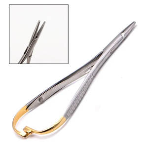 Pince dentaire durable en acier inoxydable et pince à épiler orthodontique pince porte-aiguille d'instrument chirurgical de précision - Product Image 1