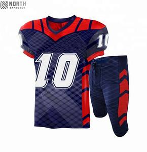 Uniforme de Fútbol Americano Personalizado OEM de Alta Calidad, Elegante, para Adultos, Cómodo, de Manga Larga, Uniforme de Fútbol para Hombre con Protección UV - Product Image 1
