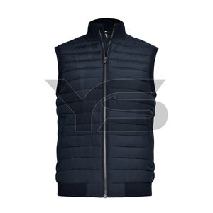Sleeveless Winter Bubble <b>Jacket</b>-Stand Collar Zipper Front Solid Color <b>Smart</b> Casual Nonwoven Custom Logo Puffer <b>Jacket</b> - Product Image 1