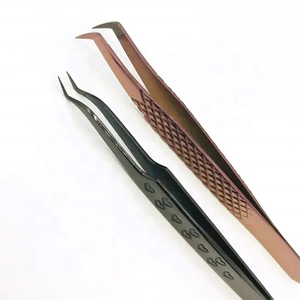 Produits de beauté les plus vendus 2023 vente chaude en stock gamme complète pince à épiler à pointe de fibre d'acier inoxydable cils à pointe de fibre d'impression de coeur - Product Image 6