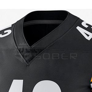 Maillot de football américain personnalisé pour homme, 100% polyester, respirant, séchage rapide, avec options grandes tailles - Product Image 3