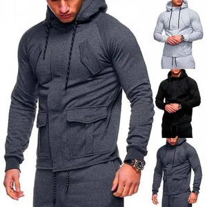 Sudadera con Capucha para Hombre, Informal, Corte Regular, con Cremallera, Forro Polar, Impermeable, Bordada, Color y Talla Personalizables, Ropa de Invierno - Product Image 6