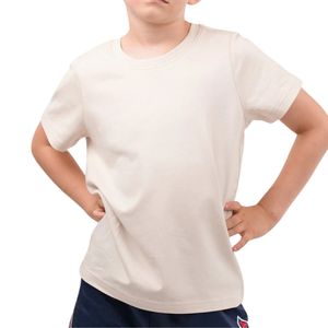 เสื้อยืดเด็กคอตตอน 100% สัมผัสนุ่ม สกรีนแบรนด์ได้ตามต้องการ ทรงปกติ สีกรมท่า-ขาว เสื้อยืดเด็ก คอกลม แขนสั้น ลายทาง - Product Image 5