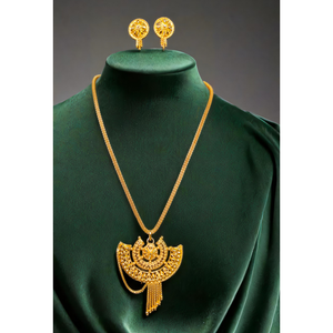 Acheter Collier Boucles d'Oreilles Ensemble avec 22Ct Plaqué Or Conception Unique Collier Boucles d'Oreilles Ensemble pour les Femmes Porter des Bijoux - Product Image 1