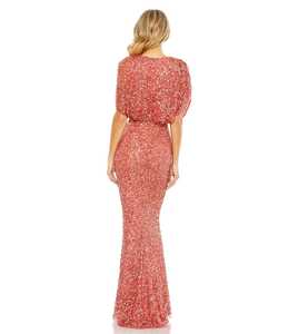 Elegant Ladies Fairy Style Maxi Dress Hot Sexy Sleeveless Wedding <b>Prom</b> Gown Sequins Front Embroidery <b>Parties</b> Natural Anti-Static - Product Image 2