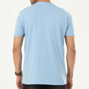 Camiseta elegante barata OEM de diseño personalizado para hombre con tela de ajuste en contraste, superventas, camiseta para hombre de BD - Product Image 2