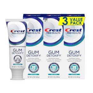 Crest Pro-Health Gum Desintoxicar pasta de dientes, Limpieza Profunda, 3,7 oz, paquete de 3