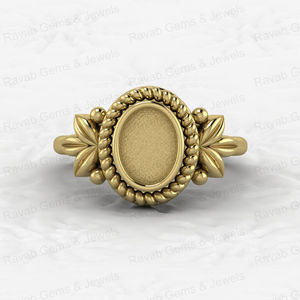 Argent Sterling 925 massif 6x8mm lunette ovale coupe Semi montage anneau réglage feuille tressé résine cendres travail souvenir bijoux composant - Product Image 4