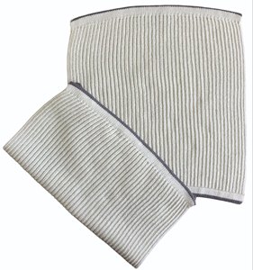 Juego de toallas de mano desechables de punto de algodón orgánico 100%, suave y elegante para limpieza de cocina sostenible, estilo liso - Product Image 1