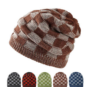 หมวกบีนนี่แฟชั่นแบบถักหมวกฤดูหนาวที่อบอุ่น - Product Image 2