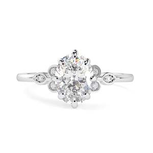 แหวนหมั้นเพชรรูปวงรีสำหรับผู้หญิง7 2.00CT - Product Image 3