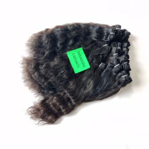 Venta al por mayor a granel negro indio Remy cutícula alineados extensiones de cabello humano virgen onda profunda suelta estilos de onda del cuerpo de color natural - Product Image 3