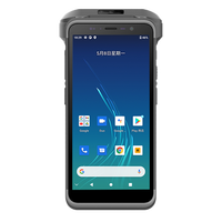 PDA Android 13 Portabel UHF RFID Pembaca Barcode Genggam dengan 4G/3G/2G/Wi-Fi Protokol EPC C1 GEN2 untuk Logistik Gudang