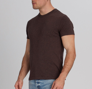 100% algodón cuello redondo Casual sólido de talla grande para comodidad colores pantalla peso pesado Camiseta de manga corta - Product Image 3