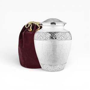 Urna Conmemorativa Negra Mate con Elegante Banda Decorativa Dorada y Silueta Clásica para un Recuerdo Atemporal - Product Image 5